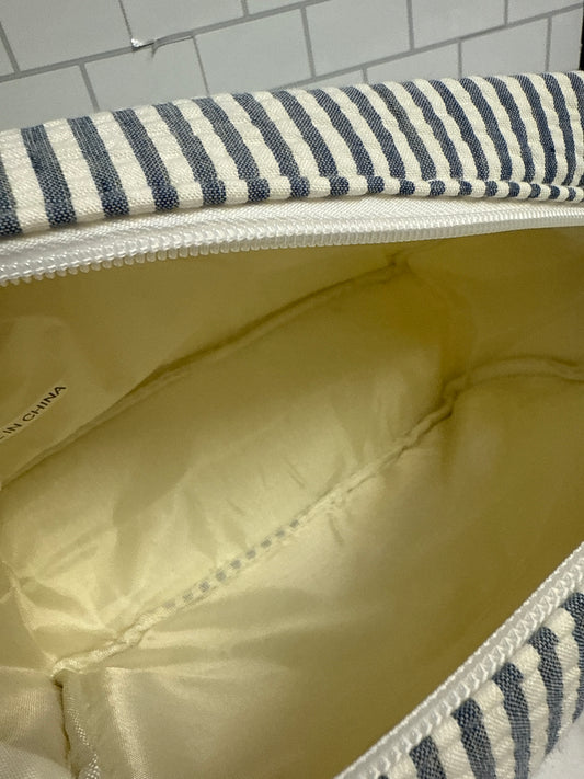 Seersucker Cosmetic Bag
