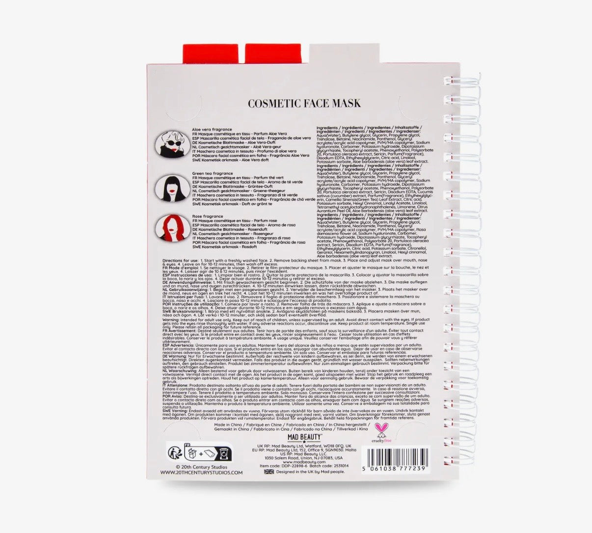 Devil Wears Prada Sheet Mask Trio