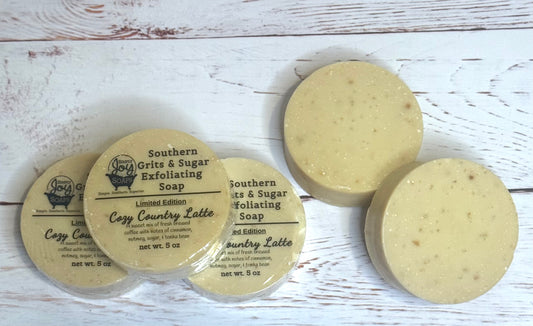 Cozy Country Latte Exfoliating Grits & Sugar Soap-Limited Edition