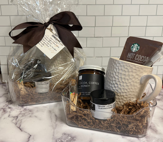 Cozy Vibes Cocoa Themed Basket