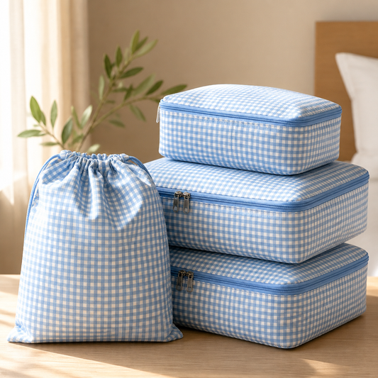Gingham Packing Cubes