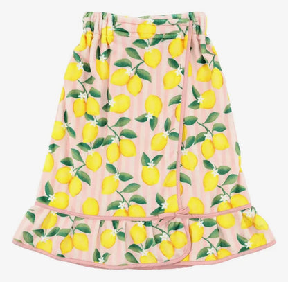 Plush Lemon Spa/Shower Wrap
