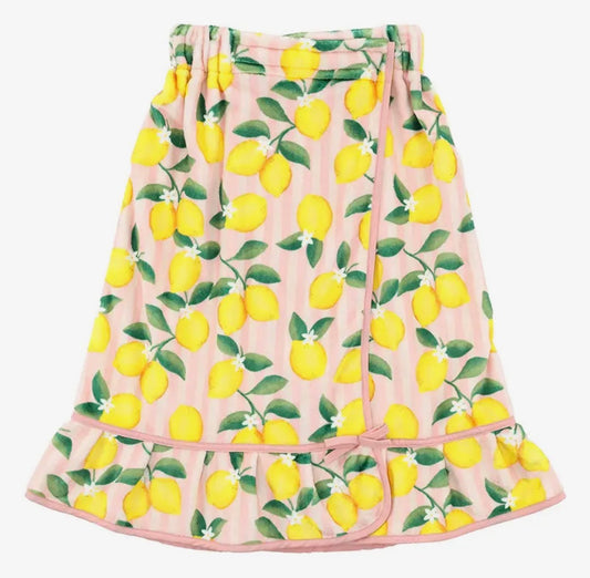 Plush Lemon Spa/Shower Wrap