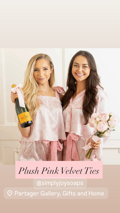 Satin Pink Toile Pj Set
