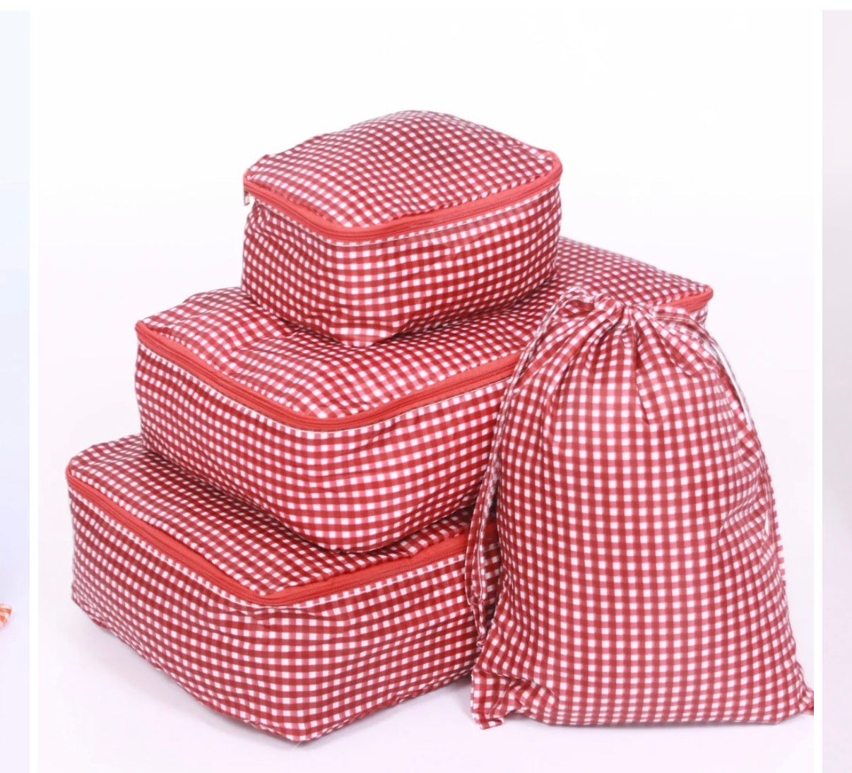 Gingham Packing Cubes