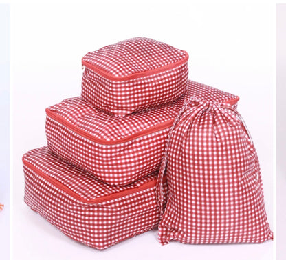 Gingham Packing Cubes