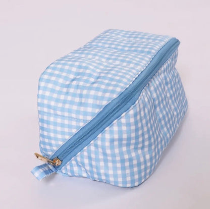Gingham Cosmetic Bag