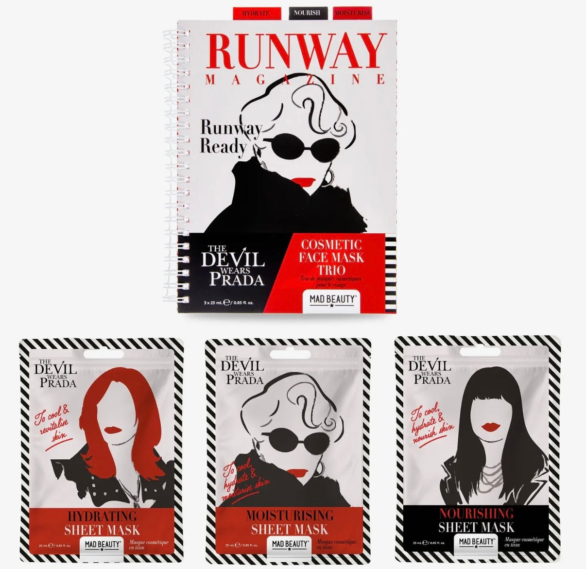 Devil Wears Prada Sheet Mask Trio