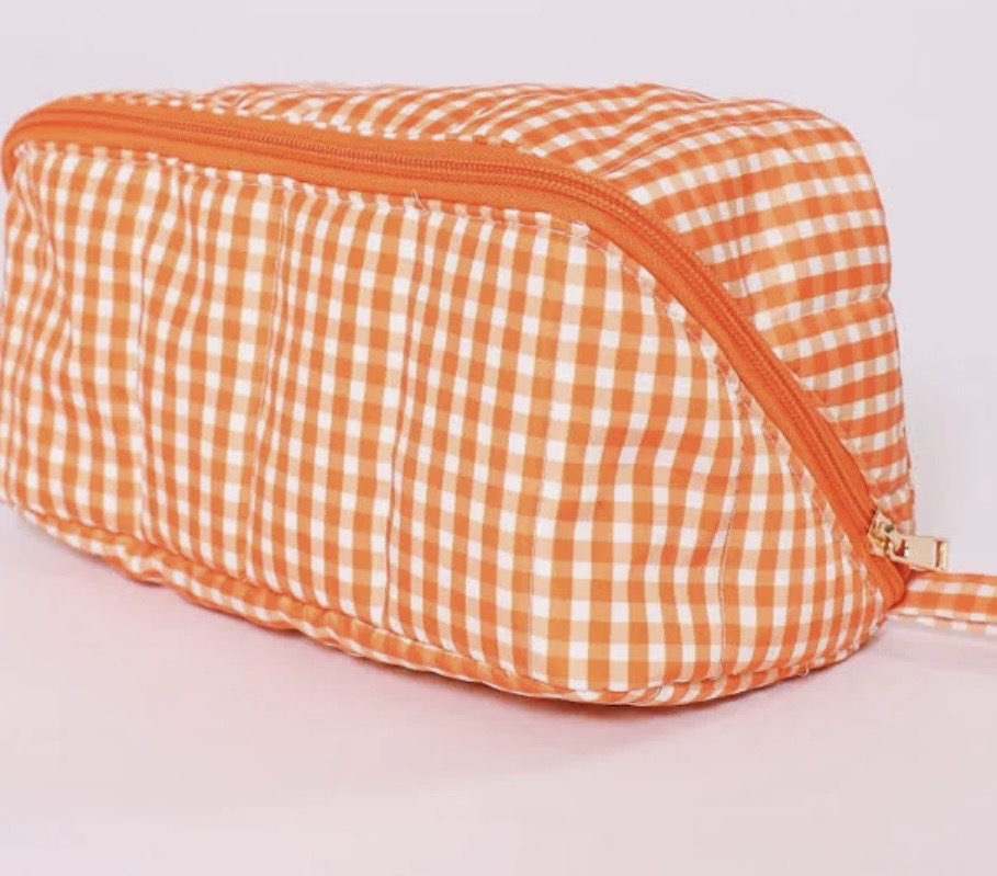 Gingham Cosmetic Bag
