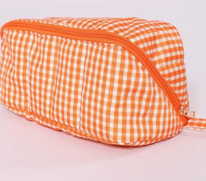 Gingham Cosmetic Bag