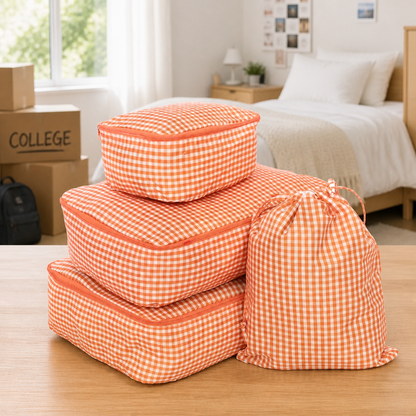 Gingham Packing Cubes