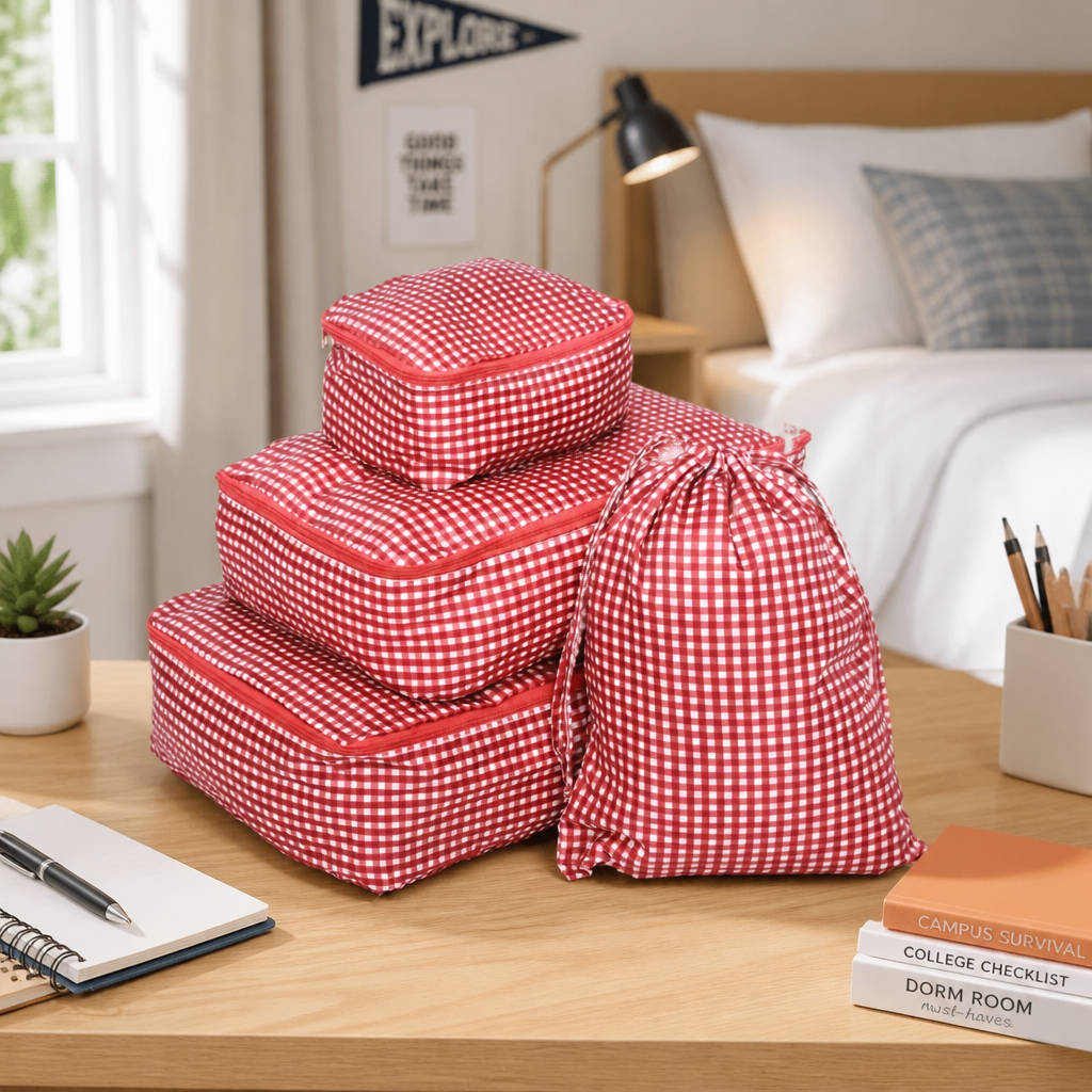 Gingham Packing Cubes