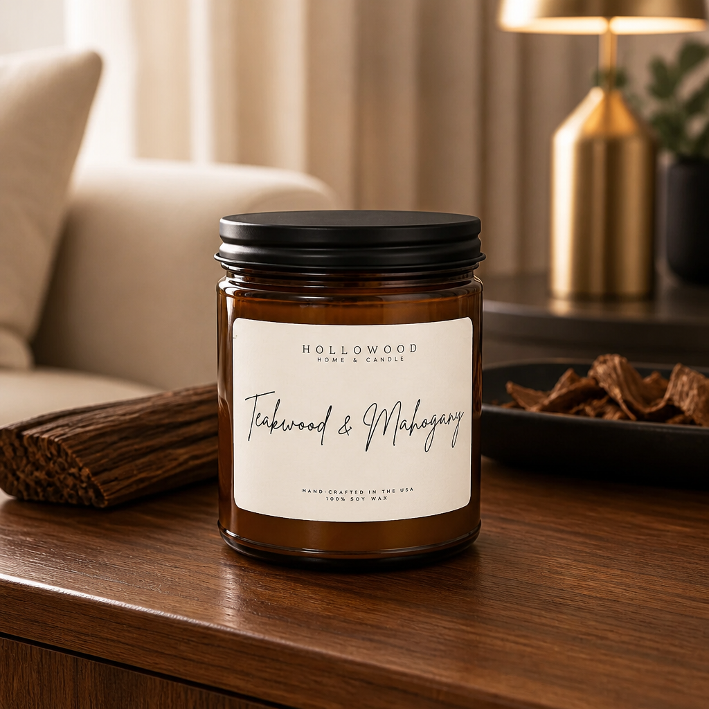 Teakwood & Mahogany Candle